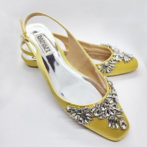 BADGLEY MISCHKA JEWELLED FLATS